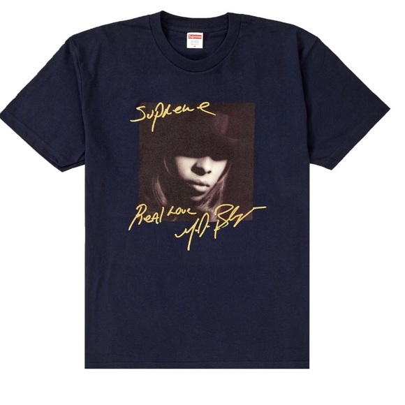 Supreme Mary j. Blige tee/ Color navy - Picture 1 of 2